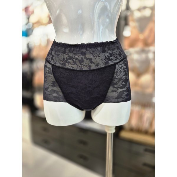 [시흥점] S 와코루) 자카드 헴원단 부인군 보정 팬티 WPT3875-BK