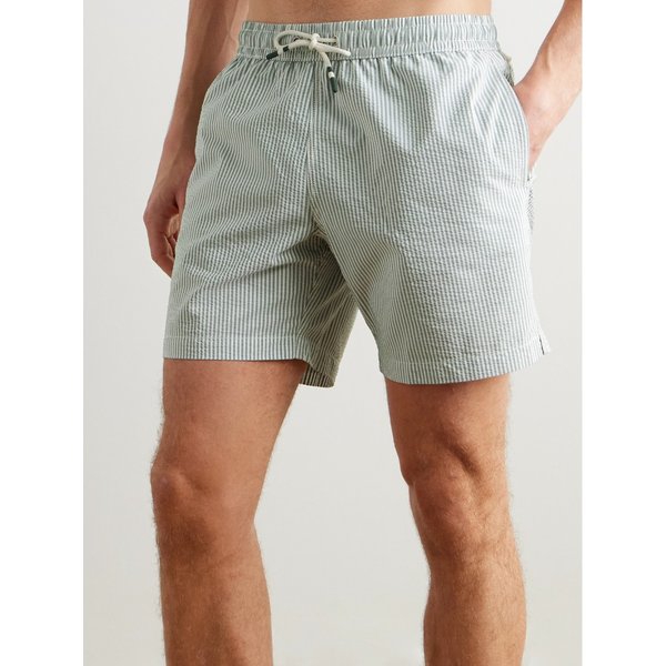 하트퍼드 슬림핏 숏 스트라이프 시어서커 스윔 쇼츠 46376663162978207