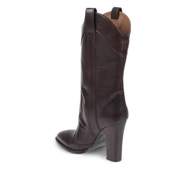 파리 텍사스 여성 부츠 블랙 레더 카우보이 위드 Heels PX1811XLTVTEBN /8