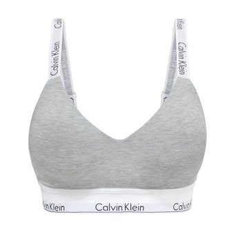 Calvin Klein [캘빈클라인] CK 라이틀리 라인드로고 스트랩 모던코튼 노와이어 브라렛 그레이헤더 QF7059-P7A