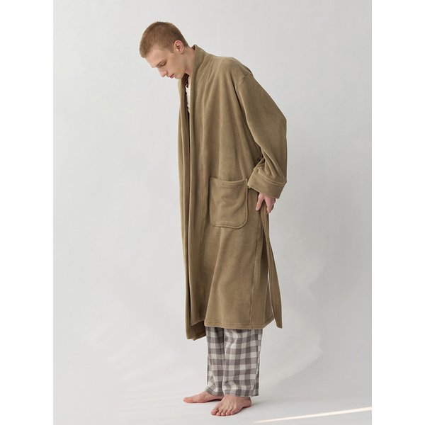 오즈 남자 후리스 로브 가운