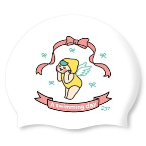 실리콘수모 리본천사미소_화이트