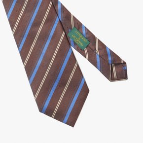 리베라노리베라노 넥타이 SILK TIE (STRIPE 4) BROWN LID1M80005A50