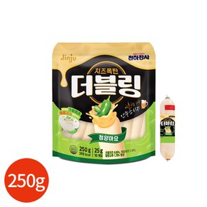 (진주햄) 천하장사 치즈폭탄 더블링 청양마요 250g