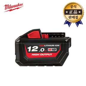 리튬이온 배터리 M18 HB12 M18HB12 12.0Ah 18V 밧데리 베터리