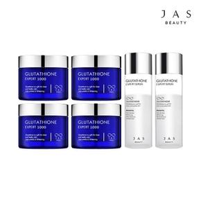 쟈스 글루타치온 크림 60ml x4 + 엑스퍼트 세럼 130ml x2_ (S11007009)