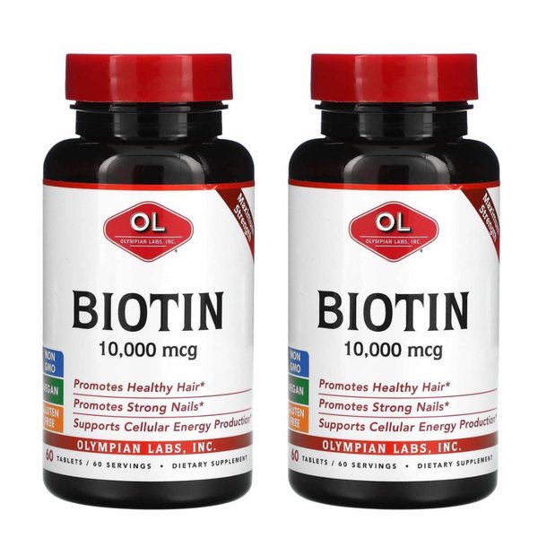 올림피안랩 비오틴 10000 MCG 60정 2개