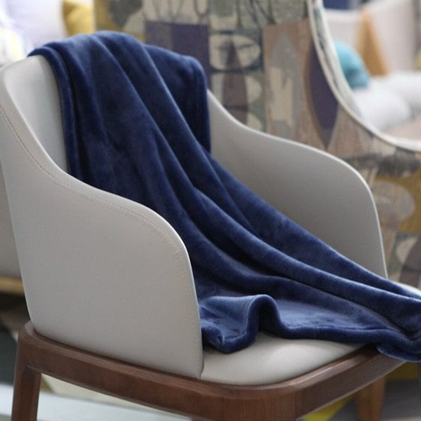 소프트 극세사 이불담요(100x150cm) (네이비)