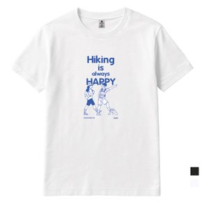 하이킹해피 라운드 남여공용 반팔C 2컬러