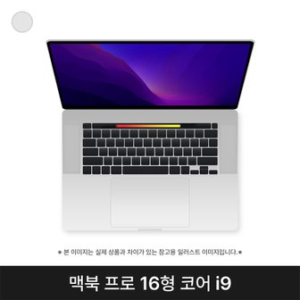  애플 맥북프로16 MVVM2KH/A 실버 i9-9880H 16G SSD1TB