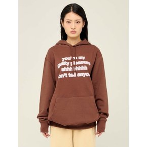 lotsyou_Dont tell anyone Hoodie Brown