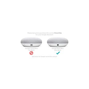 PowerClip 콘센트 마운트 Google Nest Mini 차콜 제2세대 Sm