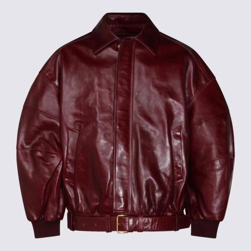 윌리 차바리아 가죽 자켓 MWLJK020 051N045 BORDEAUX