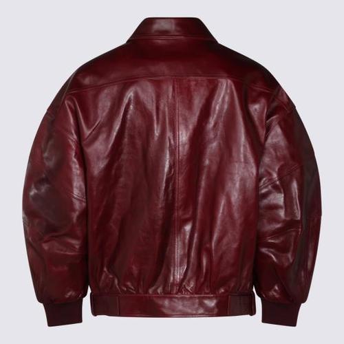 윌리 차바리아 가죽 자켓 MWLJK020 051N045 BORDEAUX