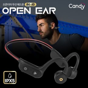 오픈이어 블루투스 이어폰 BE-10 스포츠활동에 편리한 무선헤드폰 3가지모드 LED 넥밴더