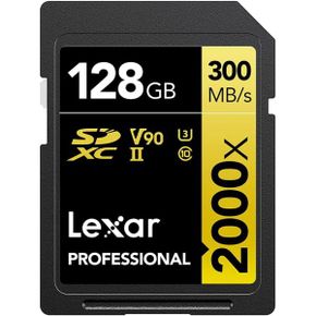 일본 렉사 sd카드 Lexar SD Card 128GB Professional 2000x SDXC Up to 300MB/s Read 260MB/s Wr