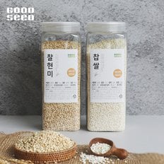 모두의식탁 [굿씨드] 찰기가득 영양가득! 찹쌀 2종 1호 [찹쌀/찰현미-각1kg씩]