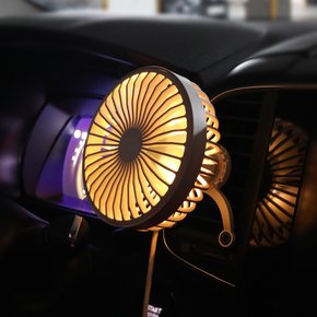 차량용 브릿지 LED 무드등 선풍기 송풍구형 써큘레이터