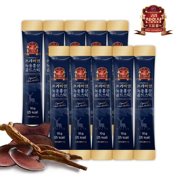 프리미엄 녹용홍삼 골드스틱 10g x 10포 (100g) /쇼핑백 미포함
