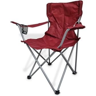  미국 오작트레일 캠핑의자 Ozark Trail Red Deluxe Folding Camping Arm Chair 1861491