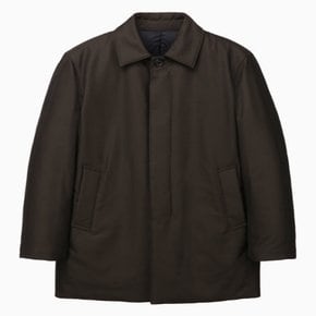 [24FW][LORO PIANA 원단] 다크브라운 구스다운 트렌치 코트 (JNJU4D602W3)