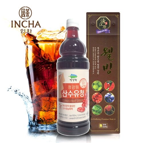 산수유 청 산수유청 농축액 엑기스 900ml 산수유차 쥬스 주스 재료