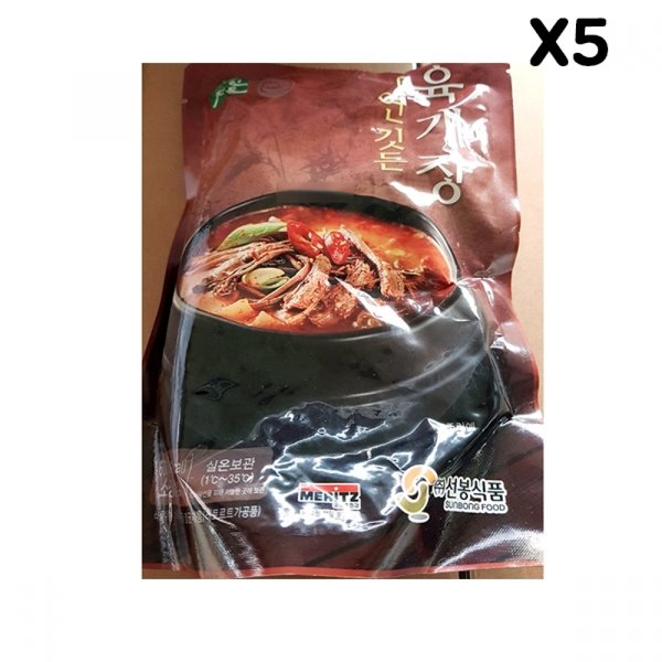 즉석탕 육개장 실온 FK 선봉 600g X5