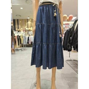 데님 티어드 롱 스커트ER2JS-400 (P003571566)