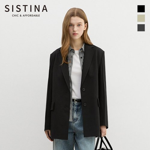 시스티나 루즈핏 싱글 자켓_AWWJKP11030