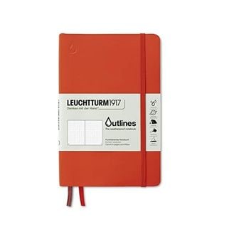  독일 불렛저널 로이텀 다이어리 위클리 노트 LEUCHTTURM1917 Outlines Notebook Paperback B6 Fl