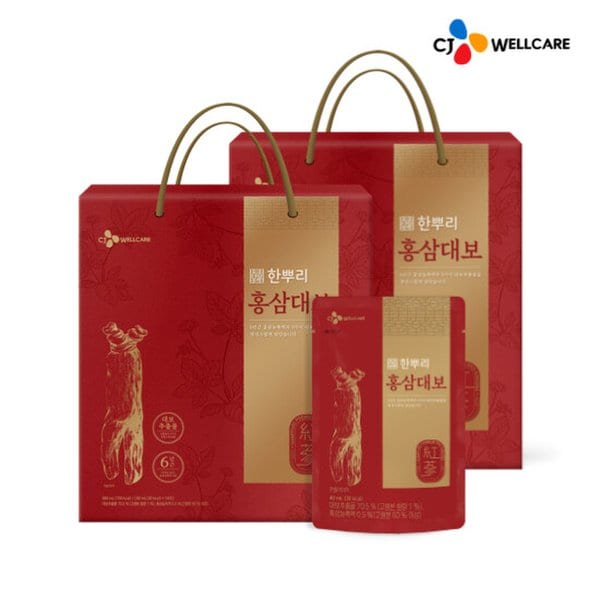 [CJ공식] 한뿌리 홍삼대보 24포 2박스