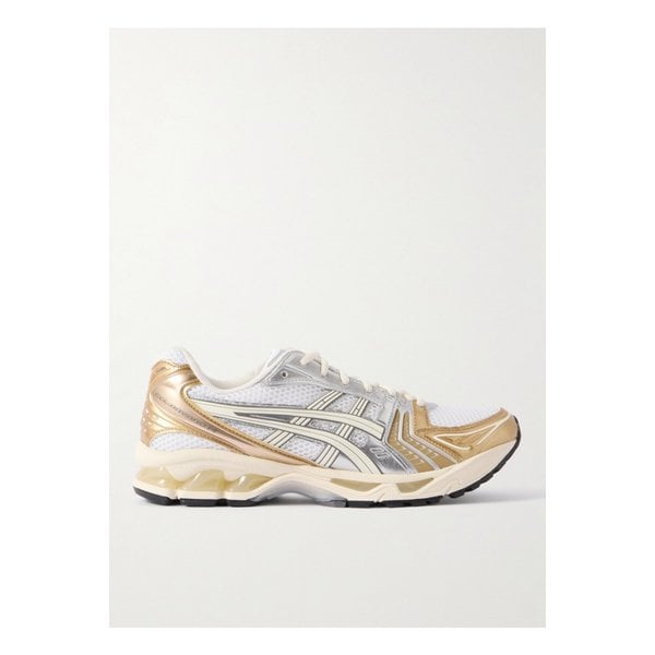 젤 카야노 14 고무 메탈릭 인조 가죽 트리밍 메시 스니커즈 골드 1647597352723174