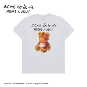 HOSHI X ADLV TIGER FIGURE SHORTSLEEVE T-SHIRT 호시XACLV 타이거피규어 반팔티셔츠화이트