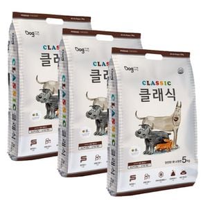 도그랑 클래식 5kg ×3개 전연령 애견사료[32937294]