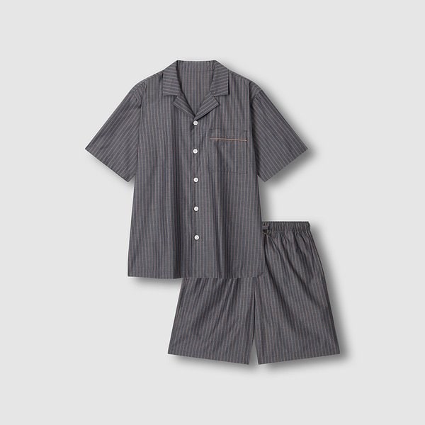 남 스트라이프 5부 파자마 세트 J216201144058