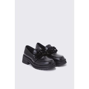 슈콤마보니 Beads flower loafer(black)_DG1DA23529BLK