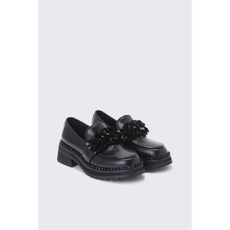 슈콤마보니 [파주점] Beads flower loafer(black)_DG1DA23529BLK