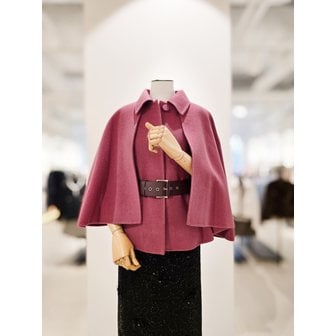 아이잗컬렉션 [파주점] [더아이잗컬렉션]숏 케이프 울 코트 CPAA0CT221