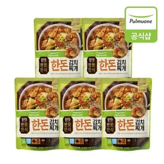 풀무원 반듯한식 한돈 김치찌개 냉장 460g 5봉