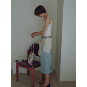 STRIPE JACQUARD PENCIL SKIRT_PALE BLUE