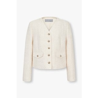 GCUT 브이넥 크롭 트위드 자켓 7225110001106