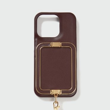 EENK Phone Case with Leather Strap - Burgundy