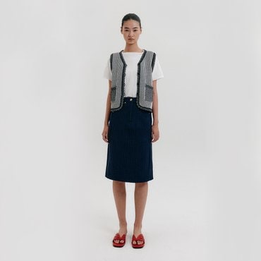 EENK Mid-Length Skirt - Navy