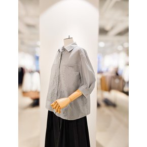 [파주점] [더아이잗컬렉션]쿨터치 진주 버튼 스트라이프 셔츠 CR5A0BL481