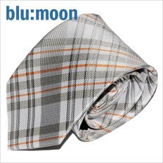 [blumoon] 블루문넥타이 - 시즌체크 그레이 8cm