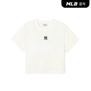 [코리아공식] [MLB] 베이직 스몰로고 크롭 반팔 티셔츠 (5 COLOR)