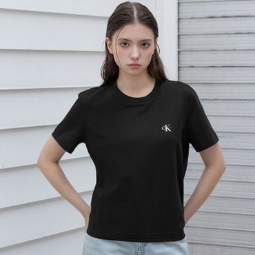Calvin Klein Jeans 여성 레귤러핏 모던로고 2PK 반팔티셔츠(47AB819)