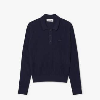 라코스테 [시흥점] 여성 울코튼 긴팔 폴로 스웨터 AF9264-55G (2컬러)