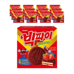 크라운 빅파이 딸기 18봉입 324g x 12개입(1박스)/무료배송