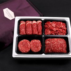 [산지직송/냉장]한우  1++등급 7 프리미엄 선물세트 S3호 1.6kg (등심,불고기,국거리,산적 각400g)